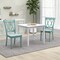 Costway Set of 2 Wood Dining Chair Cross Back Dining Room Side Chair Mint Green Home Kitchen